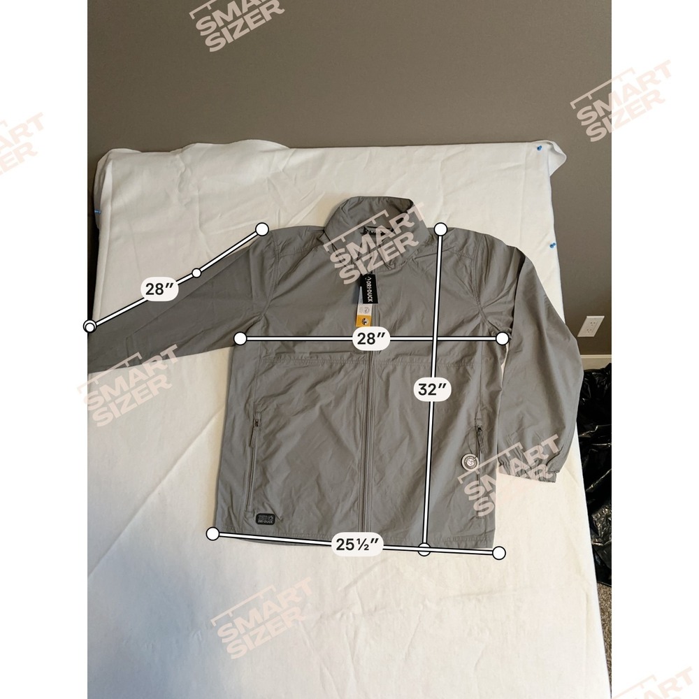 Dri Duck 5330 River Jacket Men's 2XL Gray Packable Wind Water Resistant NWT - Picture 4 of 9